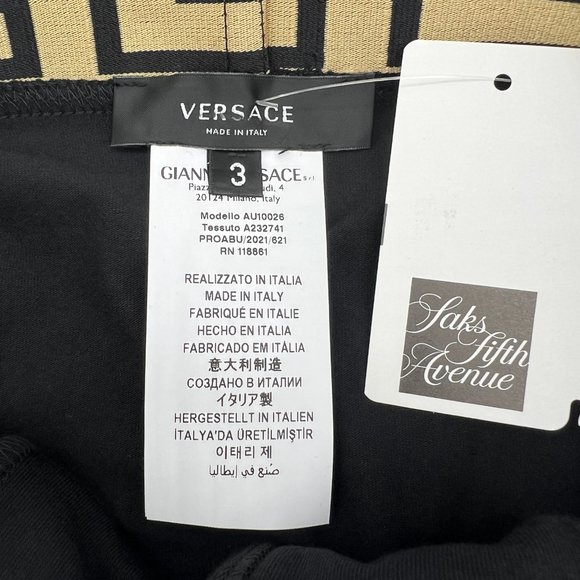 Versace Greca Waistband Low-Rise Trunks Size 3 - XS - 26"-28" Waist - Picture 3 of 3